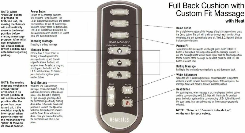 HoMedics MCS-490H Full Back Cushion with Custom Fit Massage gallery