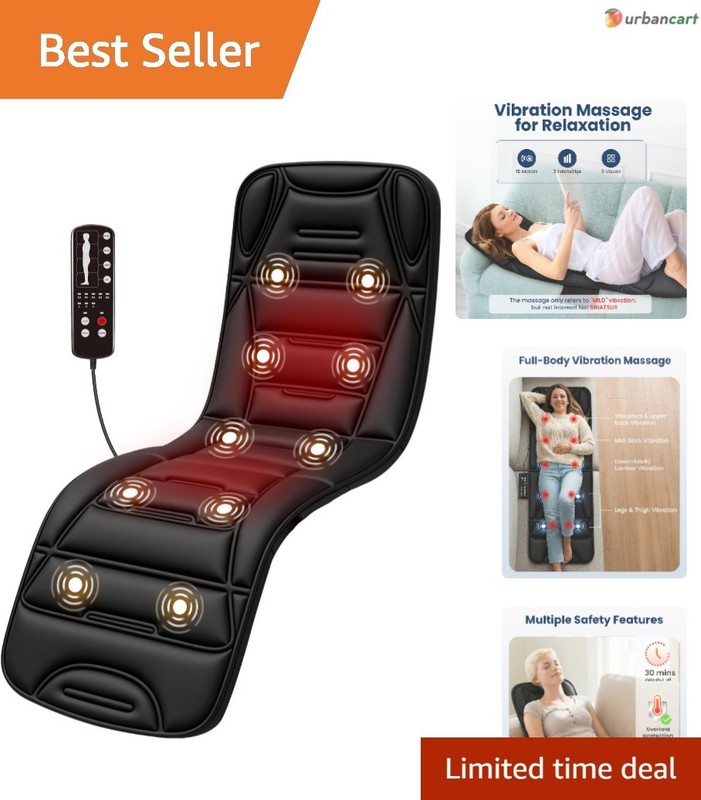Full Body Massage Mat with Heating & Vibrations – Relaxation Anywhere