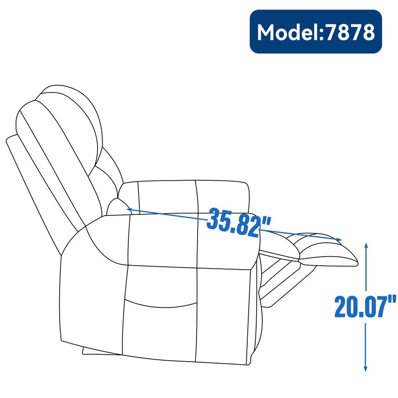 Power Lift Recliner Chair with Heat Massage Dual Motor for up to 350 LBS gallery