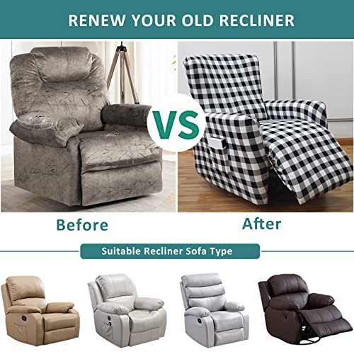 Stretch Recliner Cover 4 Pieces Electric Power Lift Recliner Chair Cover N12 gallery