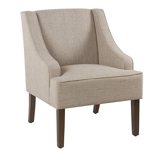 Home Decor | Upholstered Swoop Arm Accent Chair | Accent Chairs for Living gallery