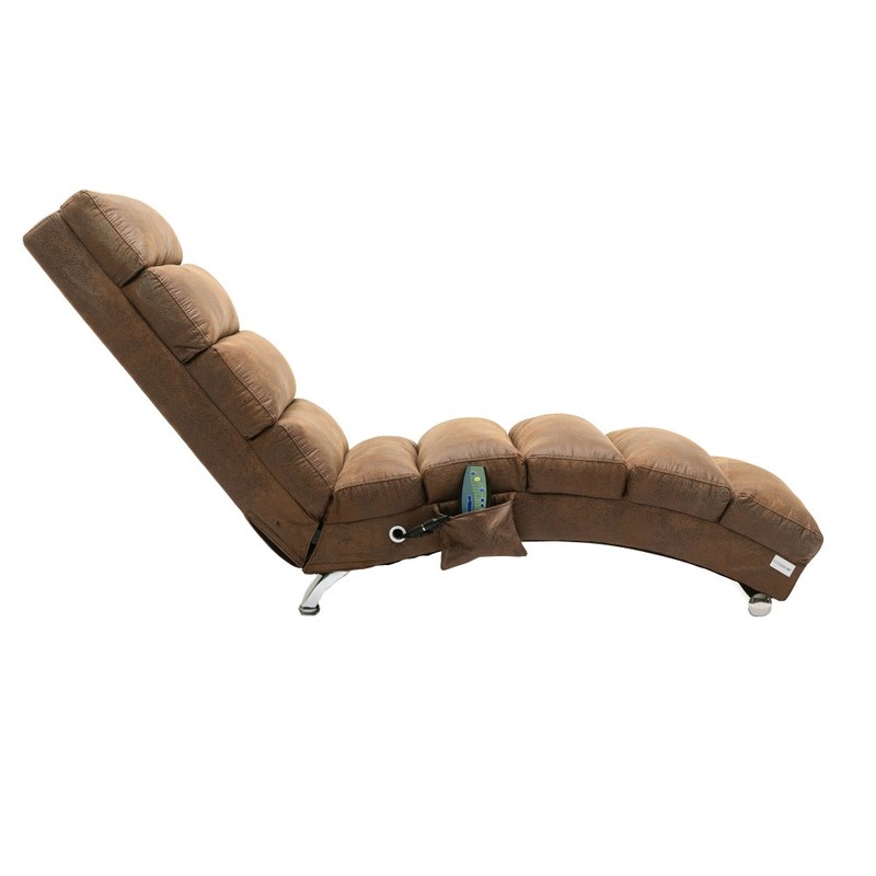 Massage Chaise Lounge w/Remote - Ergonomic Electric Long Lounger 5 Modes gallery