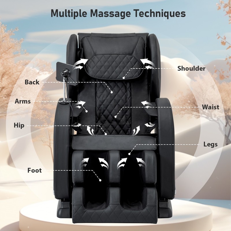 Full Body Massage Chair Recliner, 8-Roller Fixed-Point Massage, Zero Gravity wit gallery