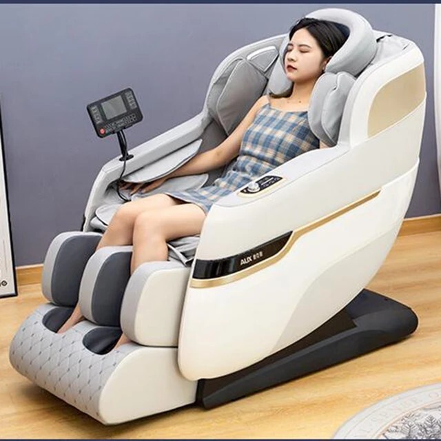 Luxury Full Body 8D Zero Gravity Massage Chair Heating Head Foot 180° Bluetooth gallery