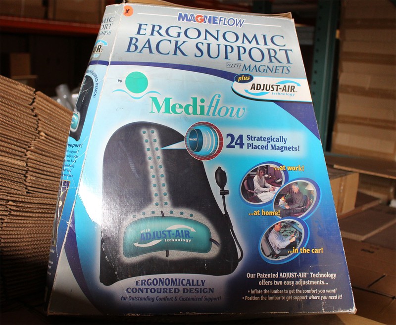 Mediflow Adjust Air Technology Ergonomic Back Support Cushion + Magnetic Therapy
