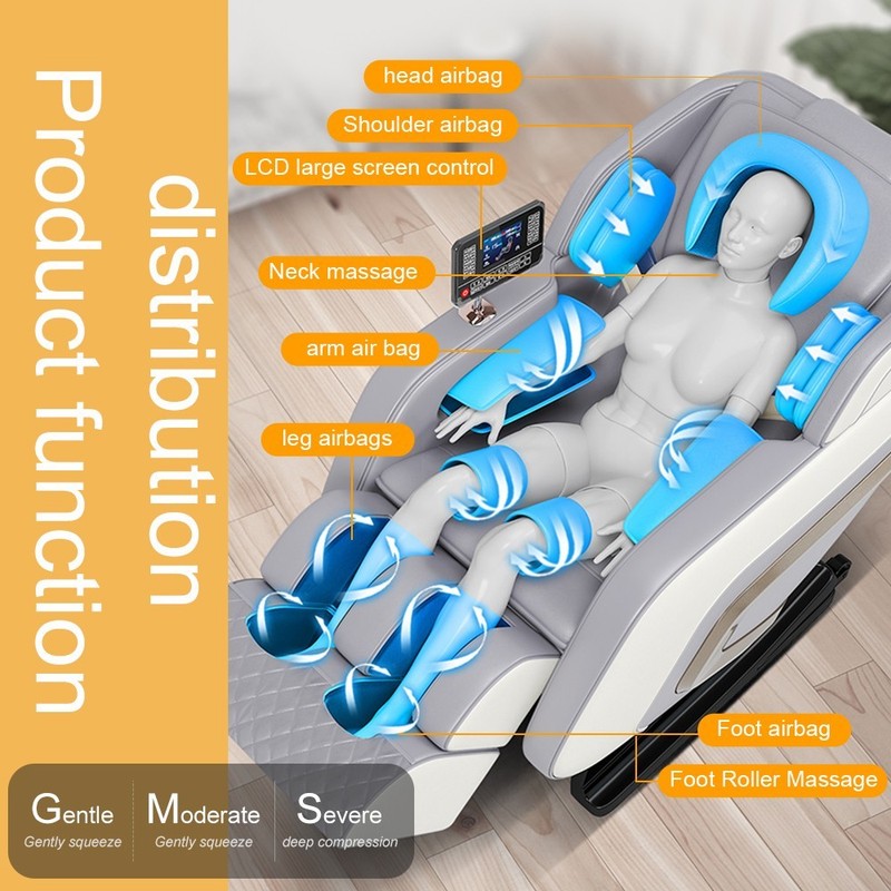 Artificial Intelligence Massage Chair Full Body Health 8D Zero Gravity Foot Spa gallery
