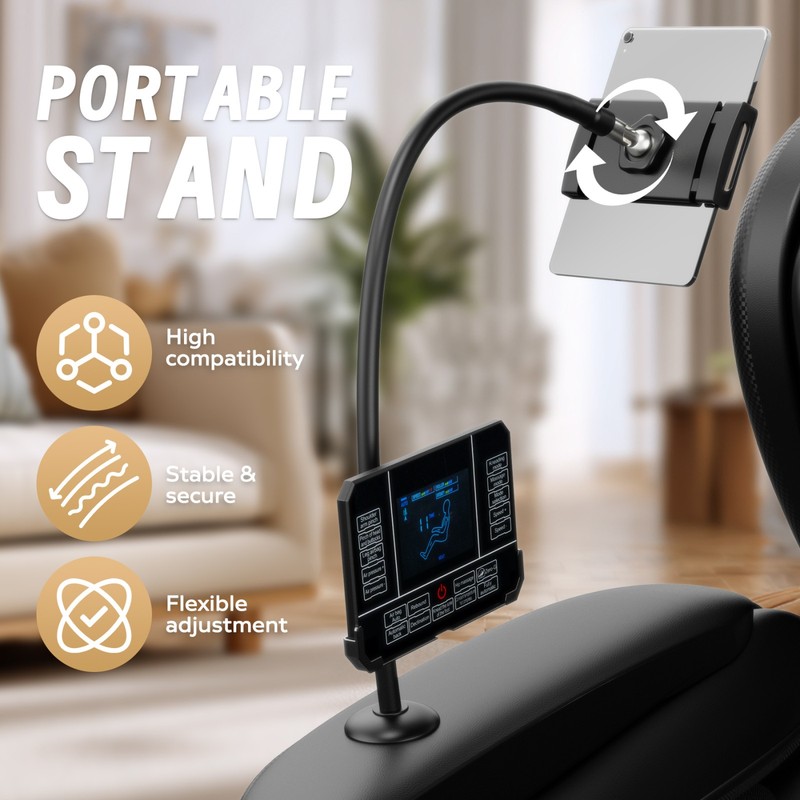 Zero Gravity Full Body Air Pressure Massage Chair Recliner Black gallery