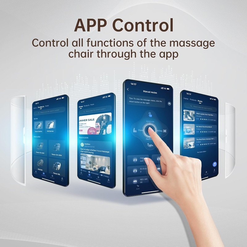 2025 Zero Gravity Massage Chair with Heat & APP Control for Ultimate Relaxation gallery