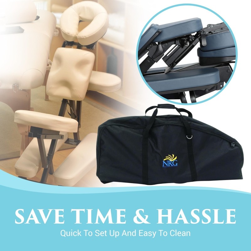 Portable Massage Chair - Fully Adjustable, Lightweight, Compact with Carrying Ca gallery