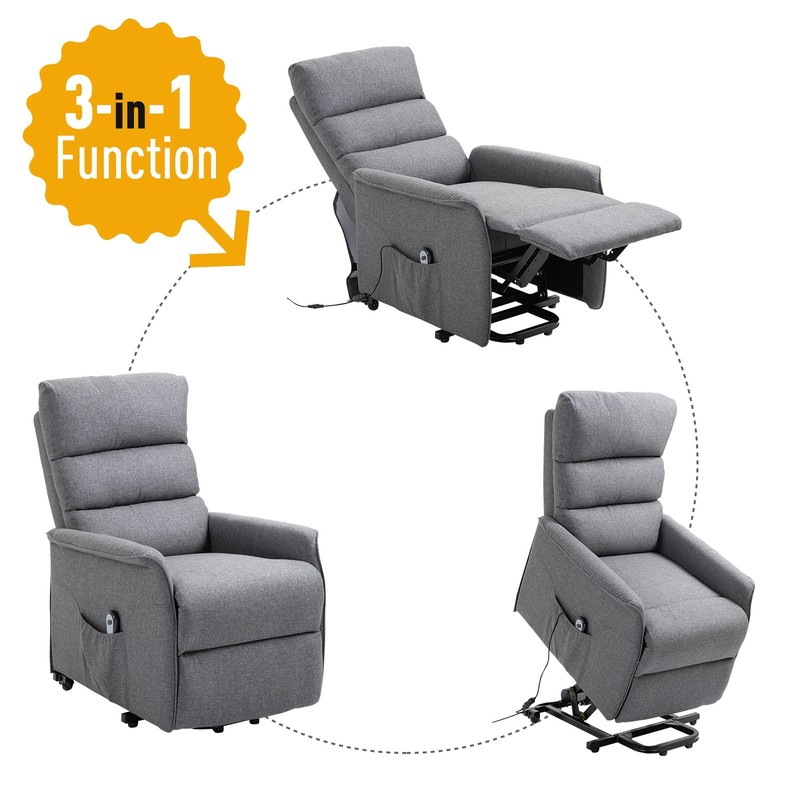 Electric Power Lift Recliner Chair for Elderly Living Room Fabric Upholstery gallery