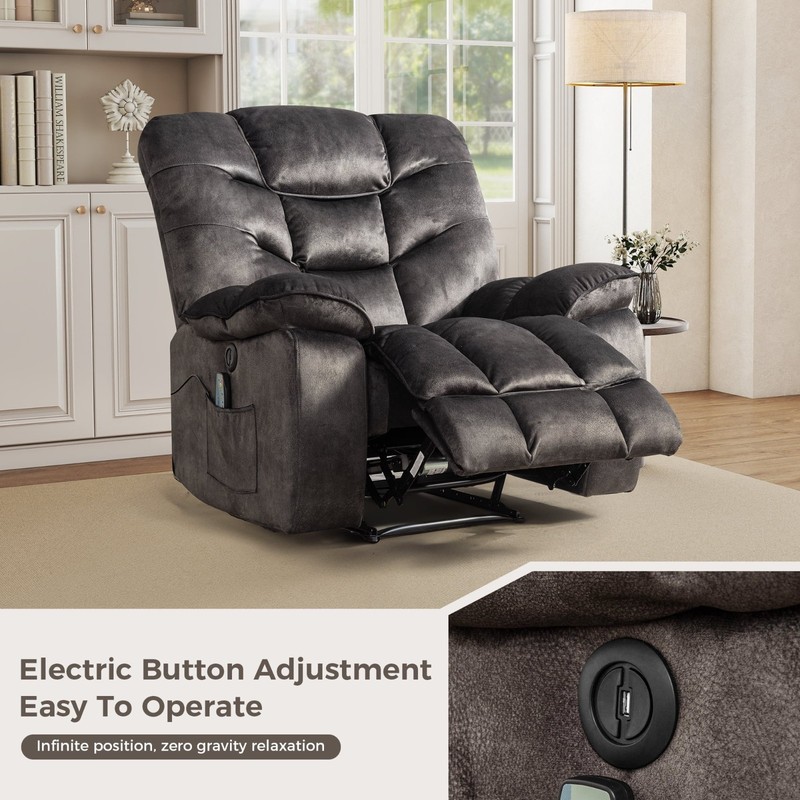 CANMOV Power Lift Recliner Chair w/Massage & Heat - Electric Rocker gallery