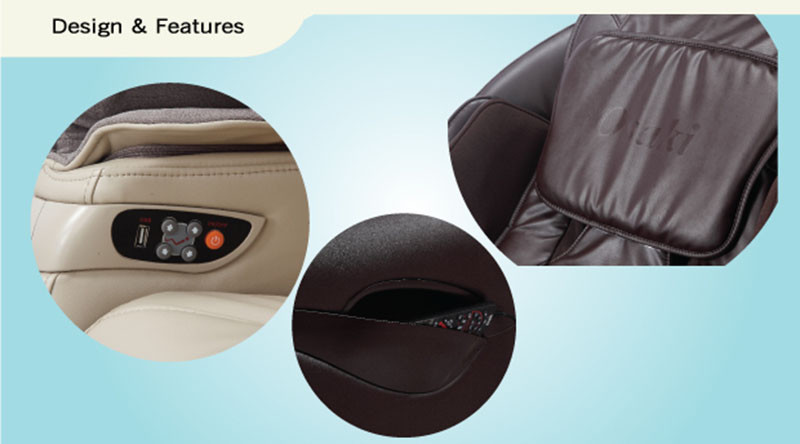 OSAKI Titan TP-Pro 8500 L-Track Massage Chair Zero Gravity Recliner Heat Beige gallery