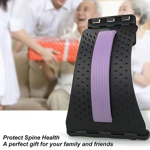 Back Stretcher Lumbar Cracker Board Massager Adjustable Purple ABS Foam gallery