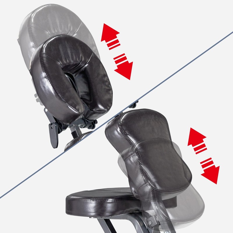 Lightweight Portable Massage Chair with Carry Case - Burgundy, Perfect for Trave gallery