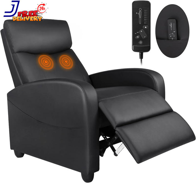 Massage Recliner Chair for Adults Adjustable Home Theater Seating with Lumbar Su gallery