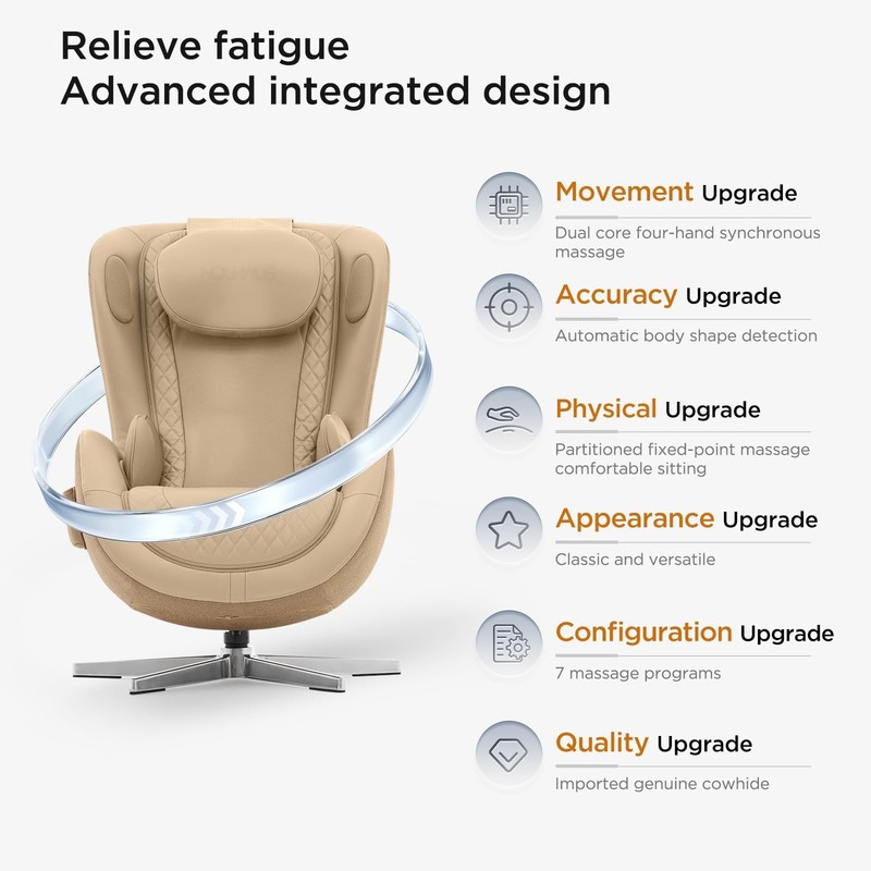 Nouhaus NOU Campo Heated Zero Gravity 3D Massage Chair Full Body Dual Sound gallery