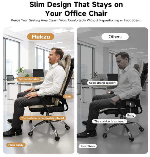 NEW in the BOX Flekzo Shiatsu Back & Neck Massage Chair Seat with Heat gallery
