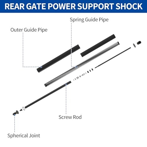 Rear Left Tailgate Power Lift Support for Tesla Model S 2012-2019 Left Non gallery
