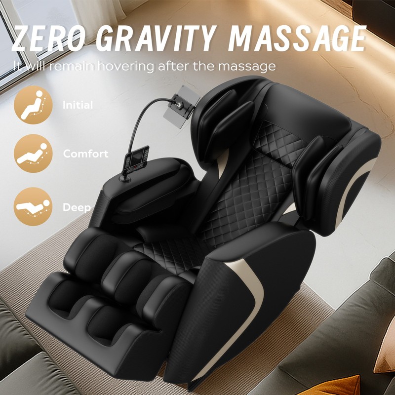 Full Body Air Pressure Shiatsu Massage Chair Recliner ZERO GRAVITY Foot Roller gallery