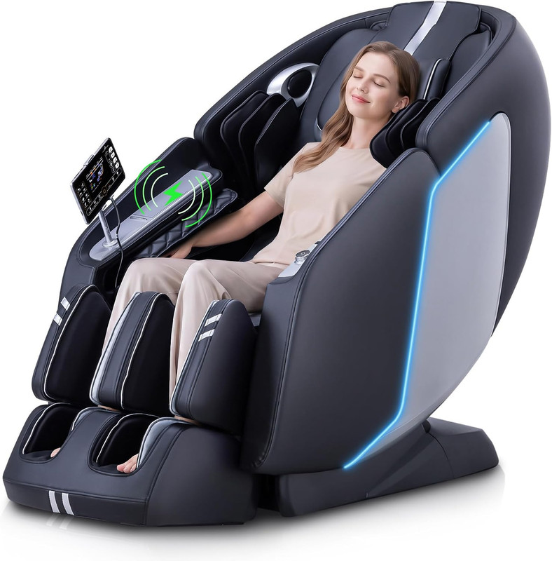 MT398 4D Full Body Massage Chair, Zero Gravity, Voice Control, 15 Modes, Heat