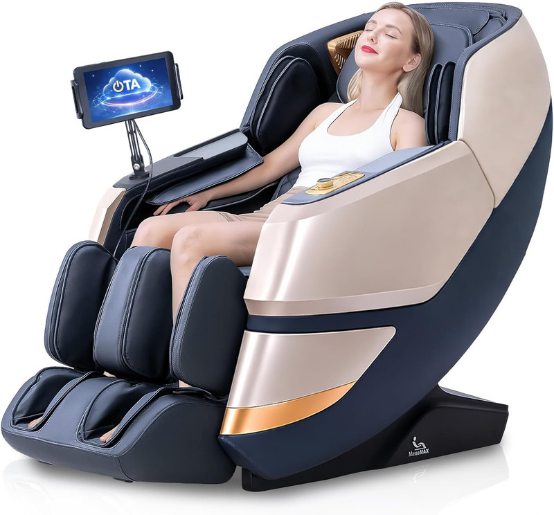 2026 4D Massage Chair, Full Body Recliner with OTA Cloud Tech, Deep Yoga Stretch