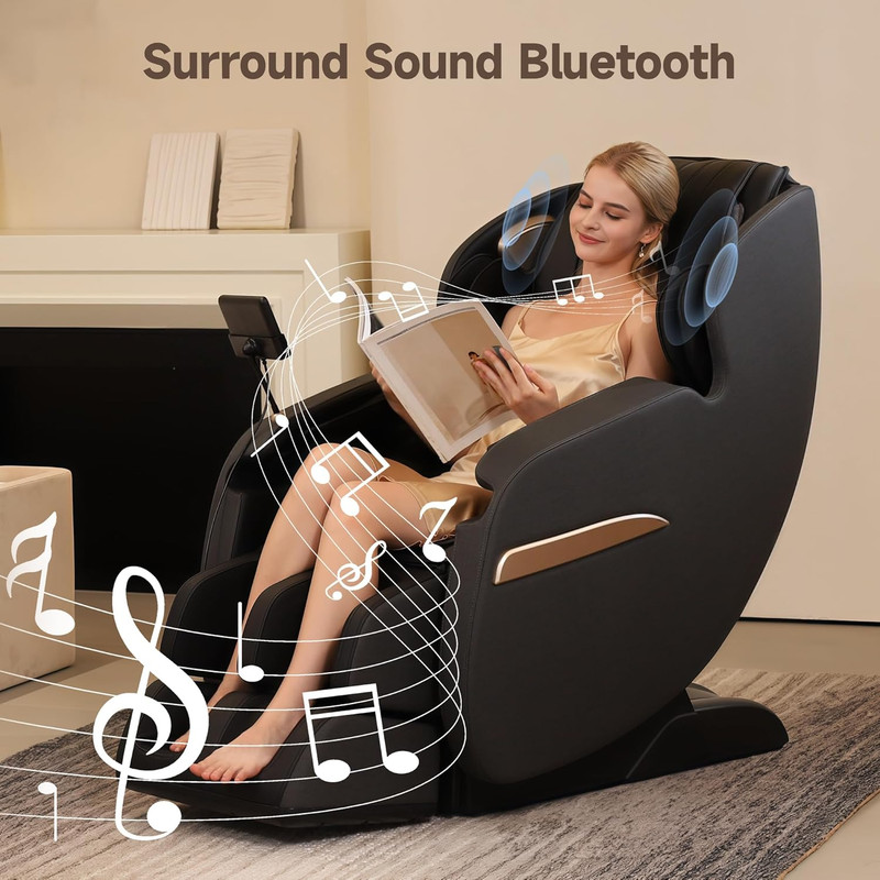 2026 Upgraded 2D Sl-Track Massage Chair,Recliner Full Body Zero Gravity with Au gallery
