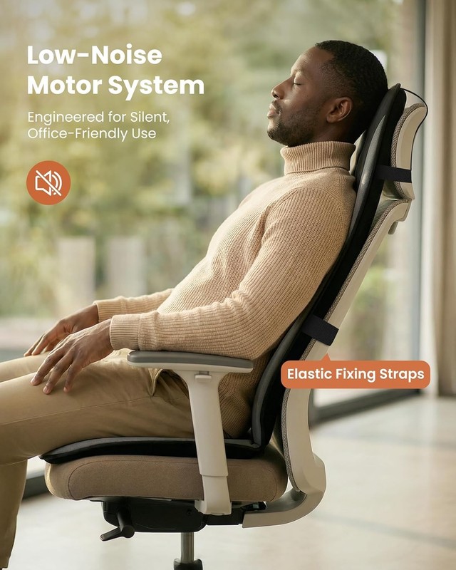 Quiet Vibration Massage Chair Pad for Office and Home - Graphene Heated Comfort gallery