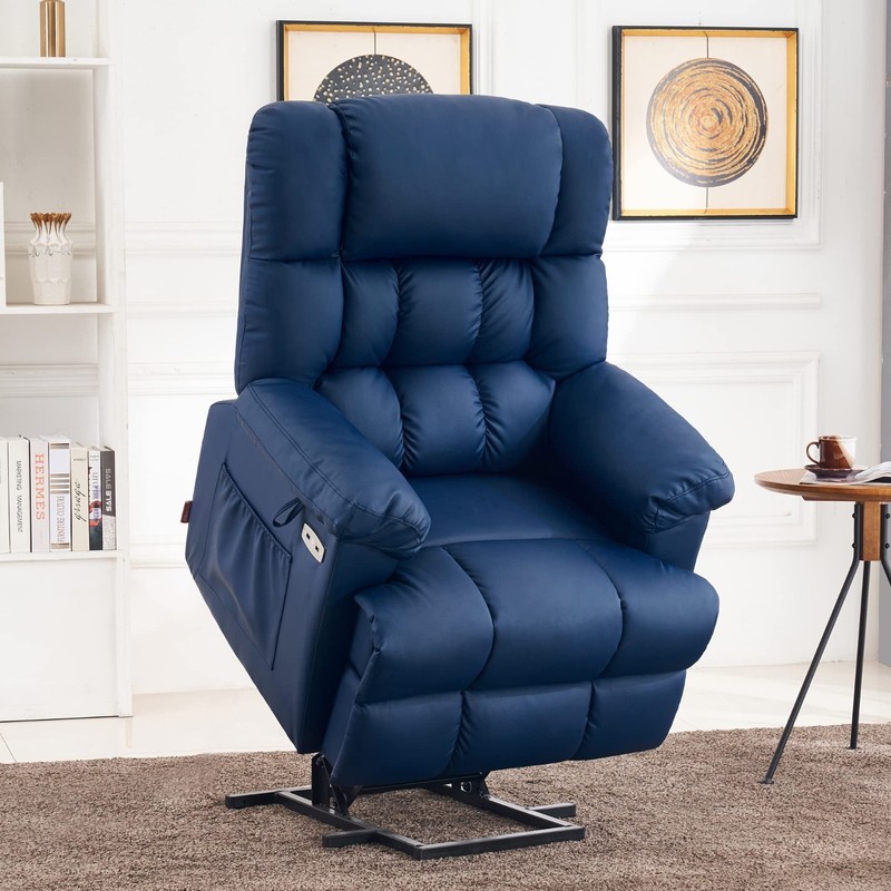 Power Lift Recliner Chair with Massage & Heat, Adjustable Headrest, USB Ports, F gallery