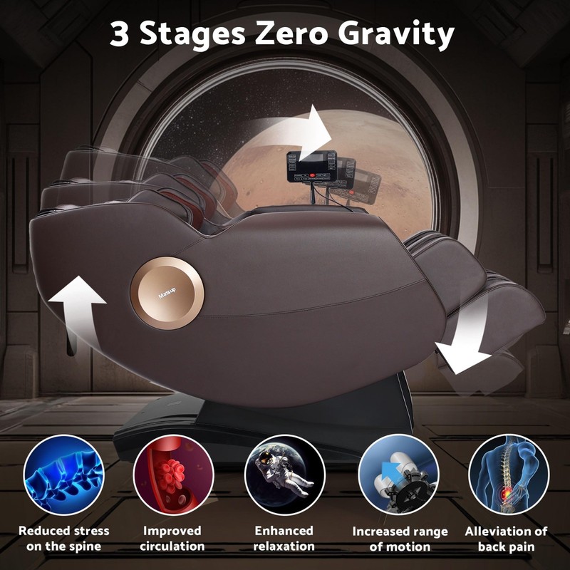 Zero Gravity Full Body Massage Chair, Shiatsu Recliner, 14 Massage Points, Heati gallery