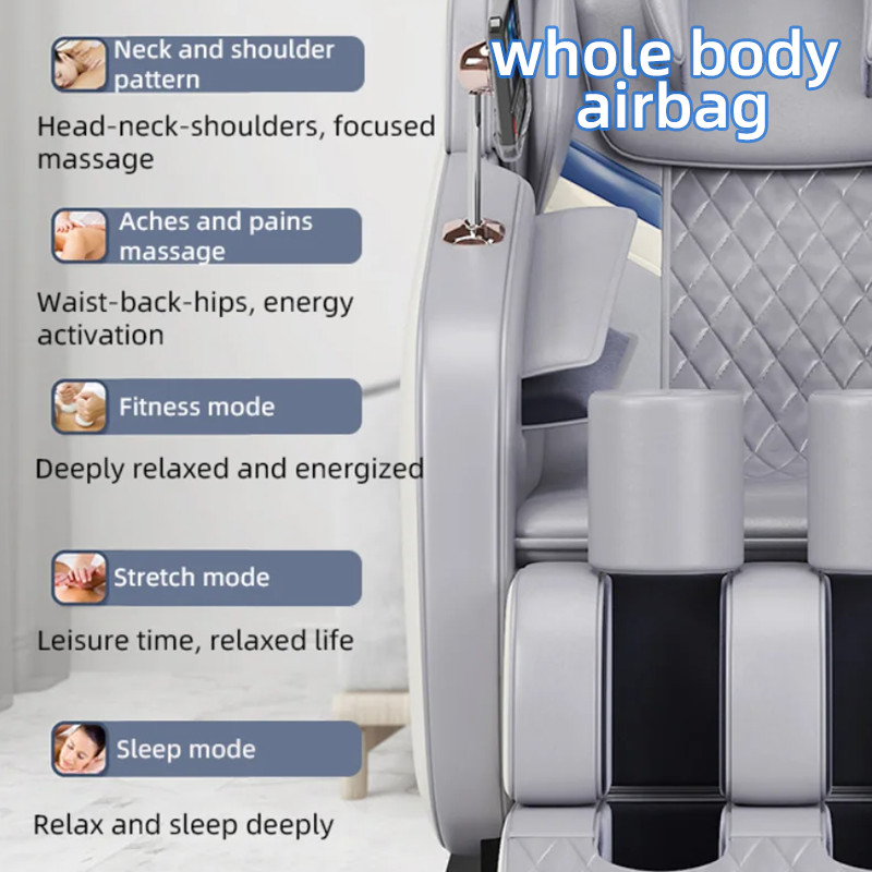 Zero Gravity 8D Points Shiatsu Massage Chair Full Body Heated Airbag Recliner gallery
