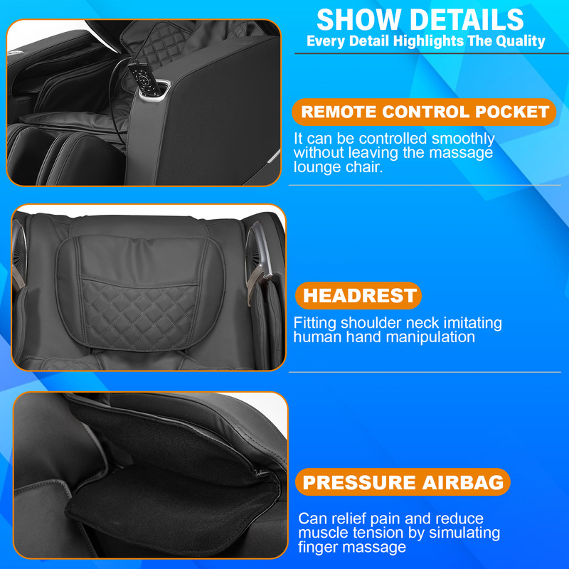 Shiatsu Massage Chairs, SL TrackMassage Chairs, Full Body and Recliner Electric gallery