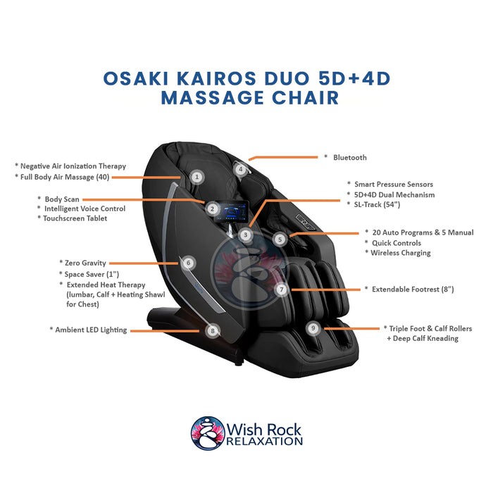 Osaki Kairos Duo 5D+4D Massage Chair gallery