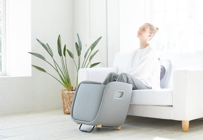 SYNCA Foot Calf Lumbar Ottoman Massager Machine FM250 - Gray gallery