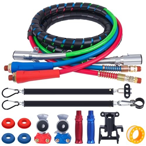12 FT Semi Truck Air Lines Kit with 2 PCS 16" Single 12 FT Single Spring gallery