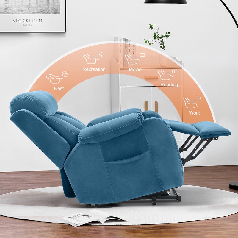 Elderly Electric Power Lift Recliner Chair Recliner Single Sofa w/Remote Control gallery