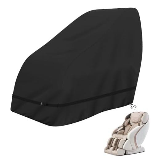 COSHNIBI Massage Chair Cover,Heavy Duty Waterproof and 59"L x 39"W x 55"H Black