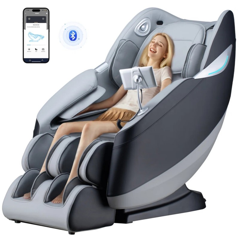 Full Body 4D Zero Gravity Massage Chair Recliner SL Track,AI Voice,Air Bags,Heat