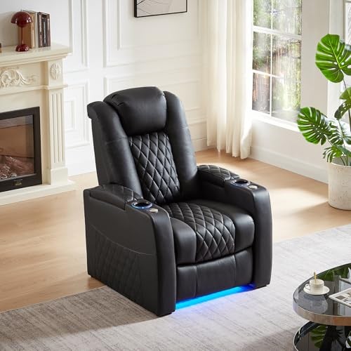 Leather Home Theater Seating, Classic Series Game Seats Movie Theater Recliner gallery