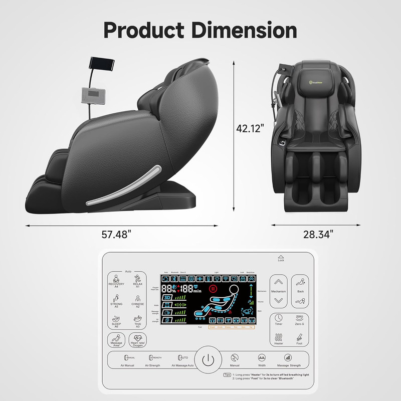 2025 Zero Gravity Massage Chair with Heat & APP Control for Ultimate Relaxation gallery