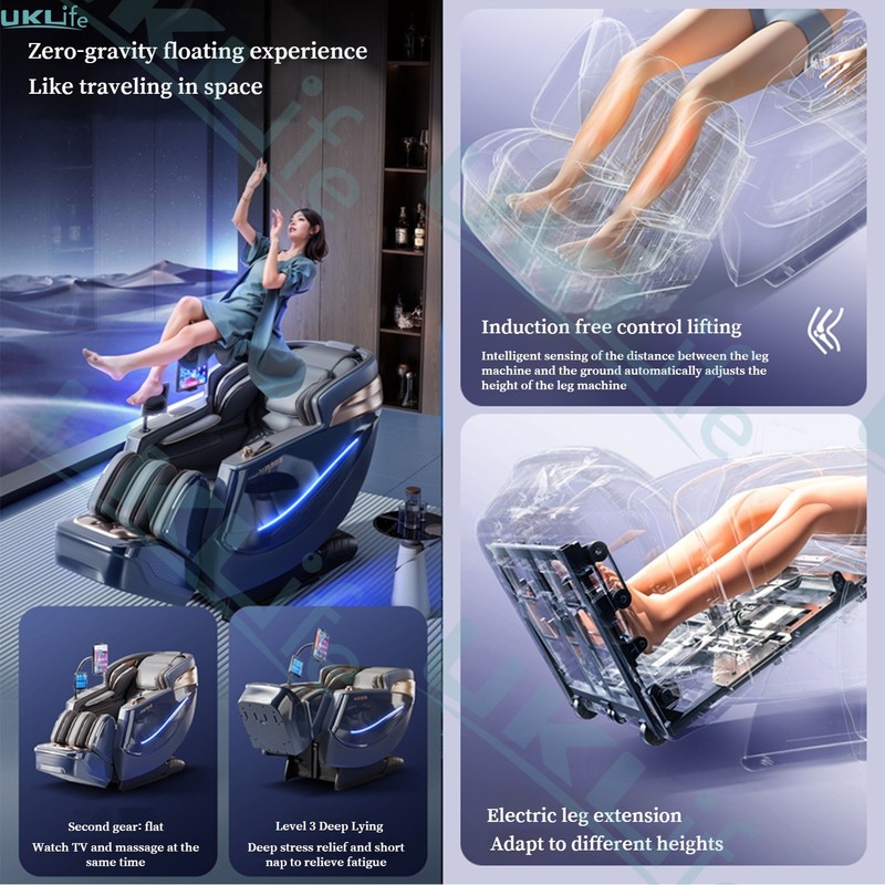 3 Years Warranty 6D+ Dual Core Zero Gravity TOP Luxury Thai AI Massage Chair gallery