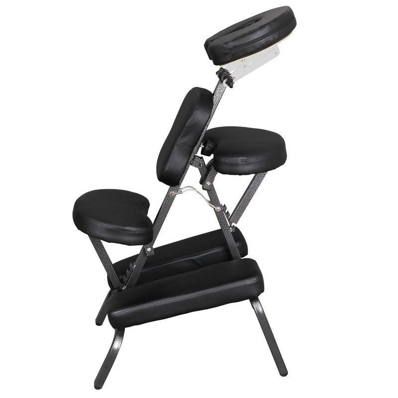 Portable Folding Massage Chair Tattoo Spa Salon Chair with Carry Case Black/Blue gallery