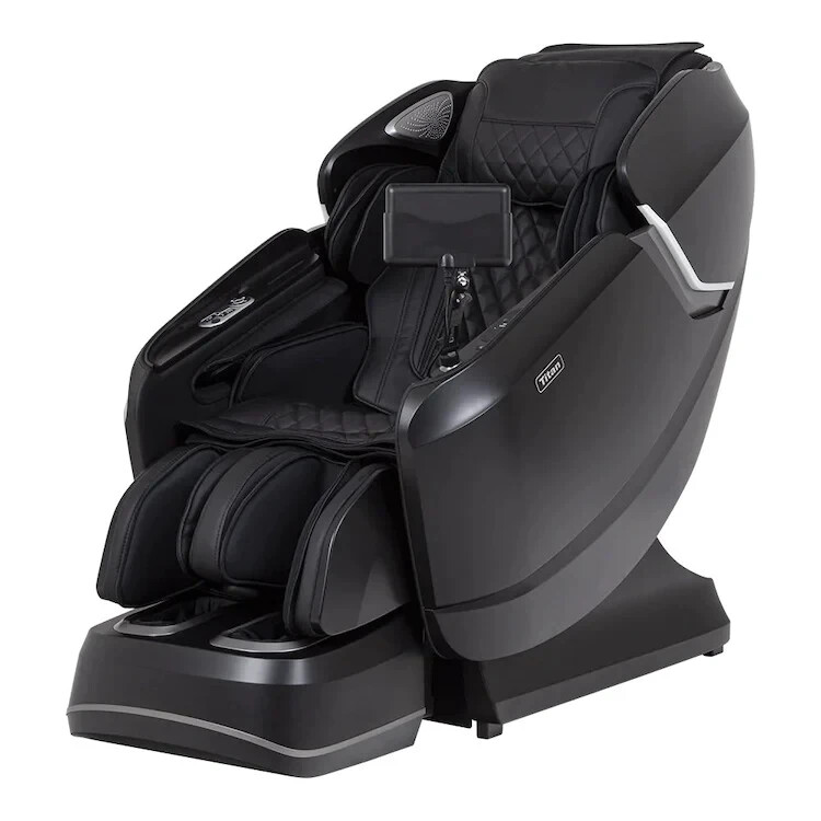 Titan Pro-Vigor 4D SL-Track Zero Gravity Heated Massage Chair - Black, Open Box gallery
