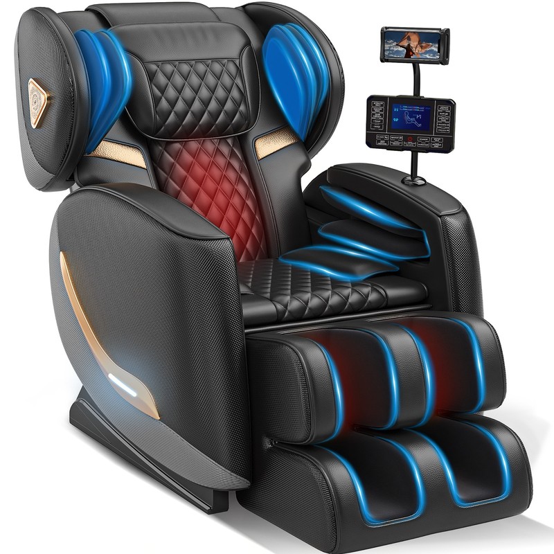 Zero Gravity Massage Chair Recliner, Full Body 10 Rollers Airbags Heat Bluetooth gallery