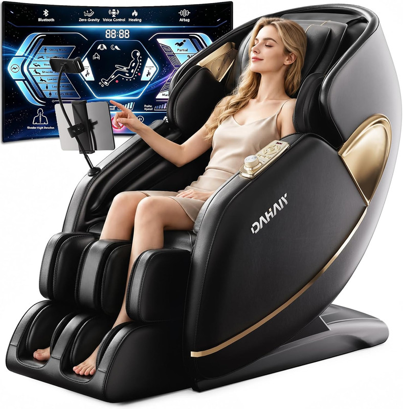 Dahaly 2026 Zero Gravity 4D Massage Chair with AI Control & Bluetooth Speaker