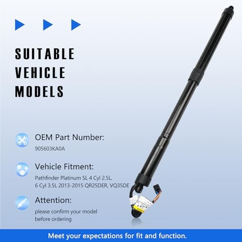 2Pcs Rear Tailgate Power Lift Supports Struts Compatible with Nissan gallery