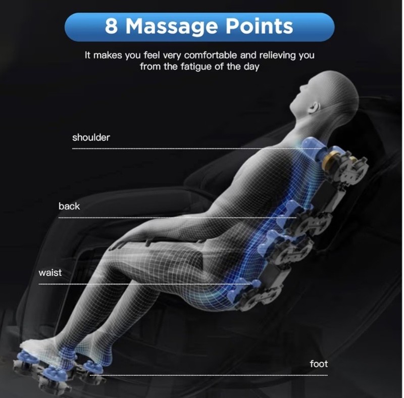 Zero Gravity Full Body Shiatsu Massage chair. Black. Don't miss out on gallery