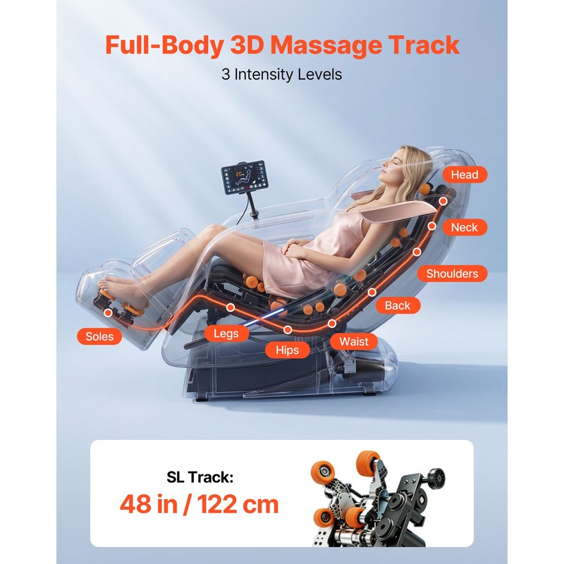 Uimoso 3D Zero-Gravity Full Body Massage Chair with Adjustable Footrest gallery