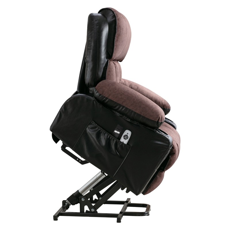 350 lbs Power Lift Recliner Massage Chair with Heat & Function for Elderly Brown gallery