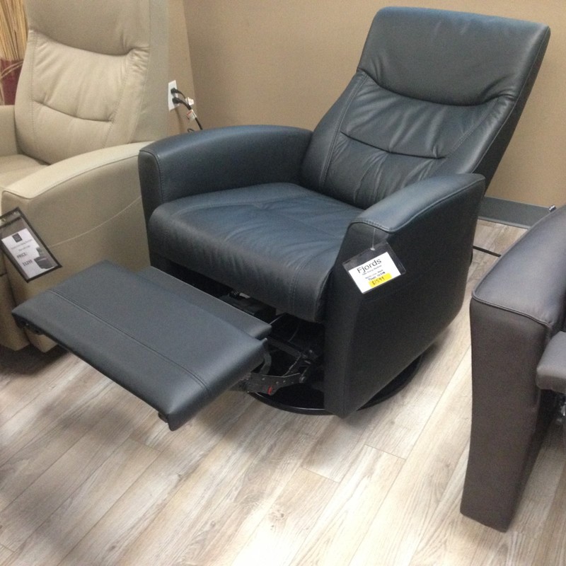 Fjords Oslo Swing Relaxer Power Electric Recliner Chair NL 129 Walnut Leather gallery