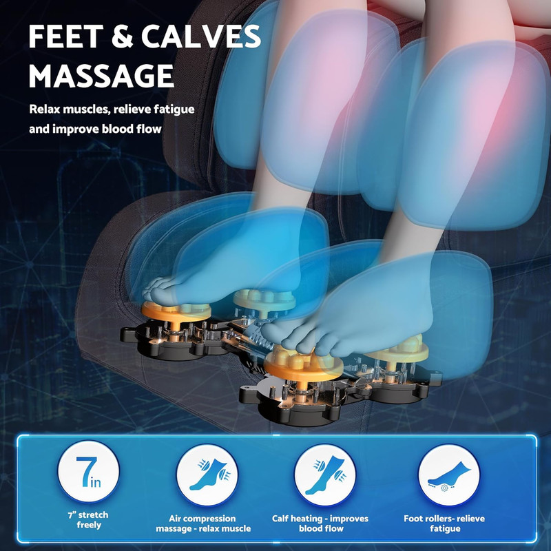 Massage Chair, Zero Gravity Full Body Massage Chair, Shiatsu Recliner with 14 Ma gallery